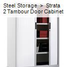Steel Storage  >  Strata 2 Tambour Door Cabinet