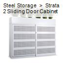 Steel Storage  >  Strata 2 Sliding Door Cabinet