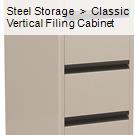 Steel Storage  >  Classic Vertical Filing Cabinet